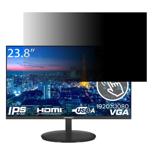 JAPANNEXT JN-IPS238FHD-T 23.8�C���` 16:9 �Ή� �`�����h�~�t�B���^�[ �v���C�o�V�[�t�B���^�[ �u���[���C�g�J�b�g ���˖h�~ PC �p�\�R�� ���j�^�[ �̂������h�~ ��ʕی�t�B���� �ی�V�[�g ���E�ȒP ���ʎg�p