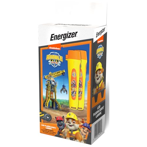 Image of Energizer Rubble & Crew Flashlight for Kids, 2 Pack, 15 Lumens, Handheld LED Kids Light That Runs on 2 AAA Batteries