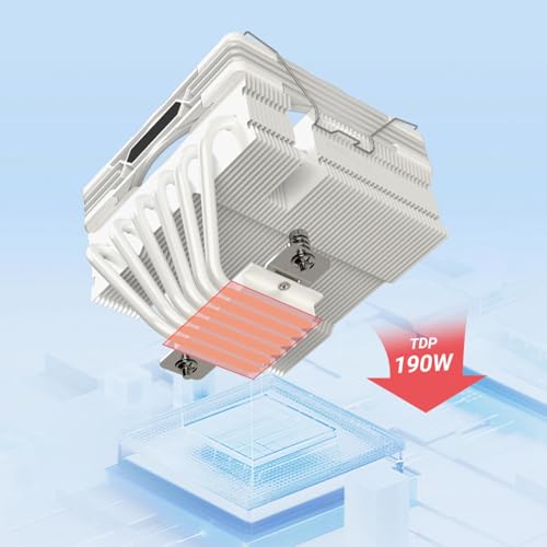 Refroidisseur d'air CPU 6 caloducs pour stopper les baisses de performance