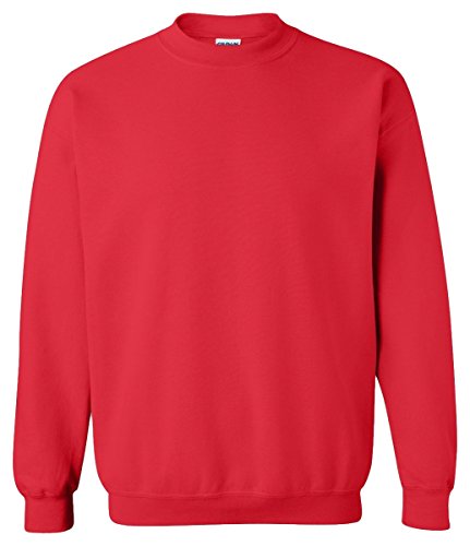 Gildan Activewear 50/50 Crewneck Sweatshirt, XL, Red
