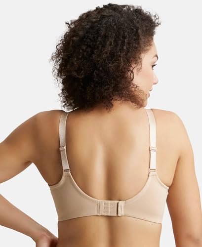 Image of Jockey ES27 Women Wirefree Non Padded Super Combed Cotton Elastane Stretch Full Coverage Minimizer Bra