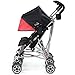 Kolcraft - Cloud - Lightweight and Compact Double Umbrella Stroller - Red/Black