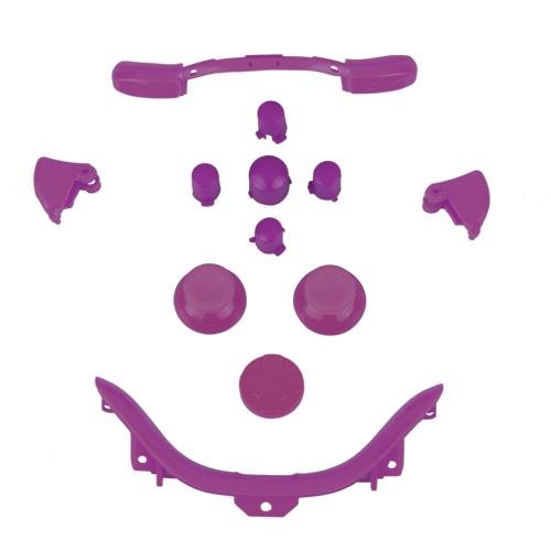 Xbox 360 Purple Full Parts Set (Thumbsticks, D-pad, Buttons, Triggers, Bumpers, Bottom Trim) for your controller