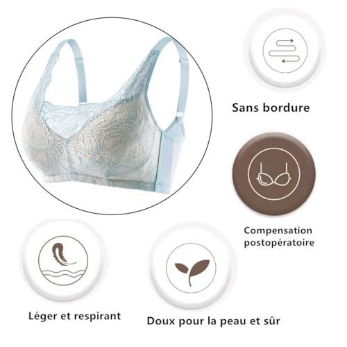 Trssorm Soutien-Gorge de Mastectomie avec Poches pour de Nombreux Types de prothèse Mammaire Post-Chirurgie – vue 7