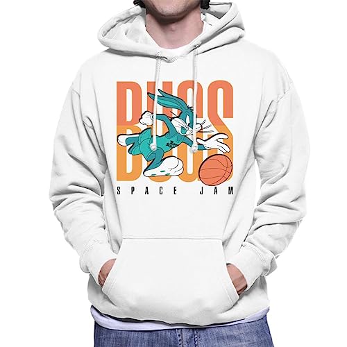 Image of All+Every Space Jam A New Legacy Bugs Bunny Tune Squad Men's Hooded Sweatshirt White