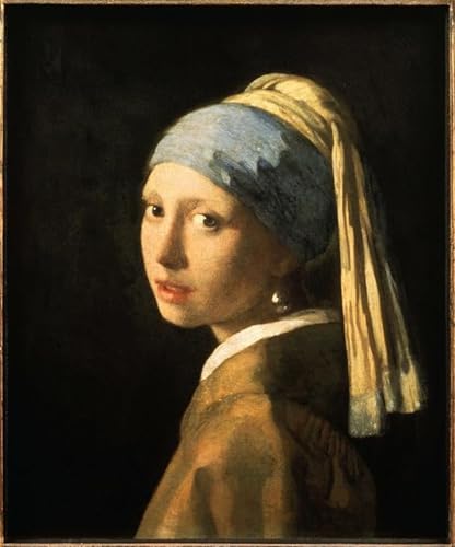 La Jeune Fille à la Perle Jan Vermeer Impression Toile Décoration Bureau 60x90