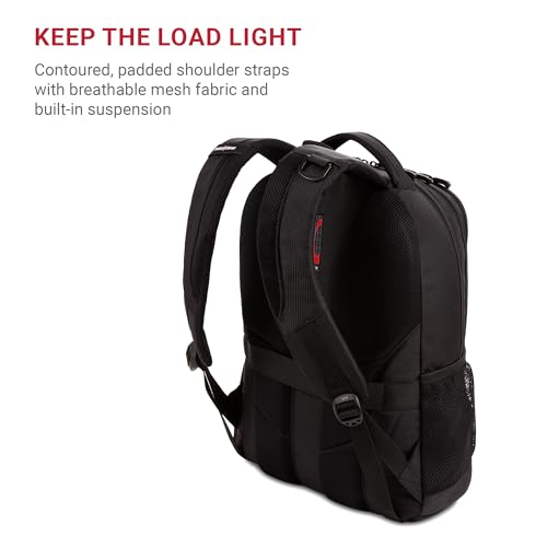 SwissGear Cecil 5505 Laptop Backpack, Black, 18-Inch - Image 6