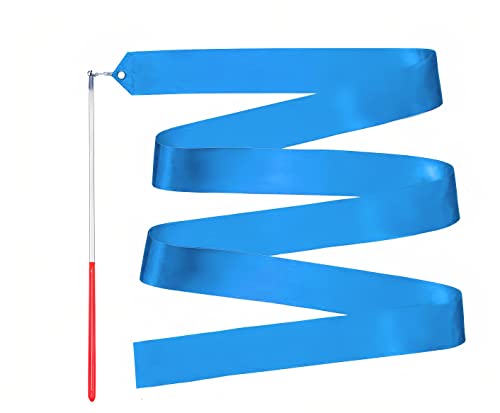 Image of Gymnastic Rhythmic Dancing Ribbon Streamer Stick (1 Piece) (Electric Blue)