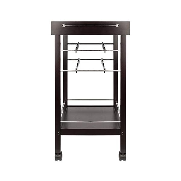 Winsome Wine Storage, Wood, Dark Espresso, FURNITURE - Image 4