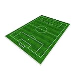 TYKTZXY Soccer Field Rug Football Rug Carpet,Funs Home Decor Play Mat for Boys Girls Sports Theme Room Green 80×120cm