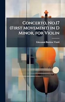 Hardcover Concerto, No.17 (First Movement) in D Minor, for Violin [No Linguistic Content] Book