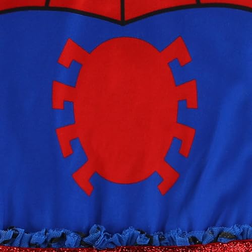 Marvel Spider-Man Girls Hooded Tulle Cosplay Dress for Toddler to Big Kids by Marvel - Used condition - Image 7