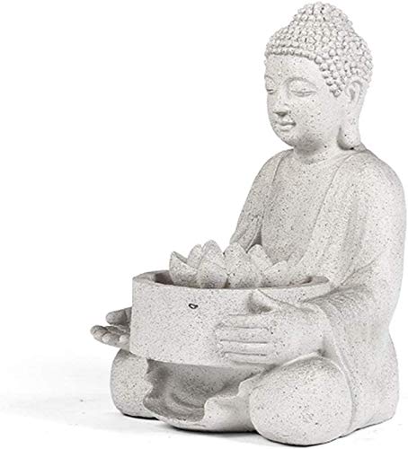 ZHFF Zen Tabletop Wasserbrunnen Home Wohnzimmer Korridor Büro Buddha Kopf...
