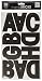 Me & My Big Ideas Alphabet Stickers, Large, Euro Mode Black, 10 Sheets