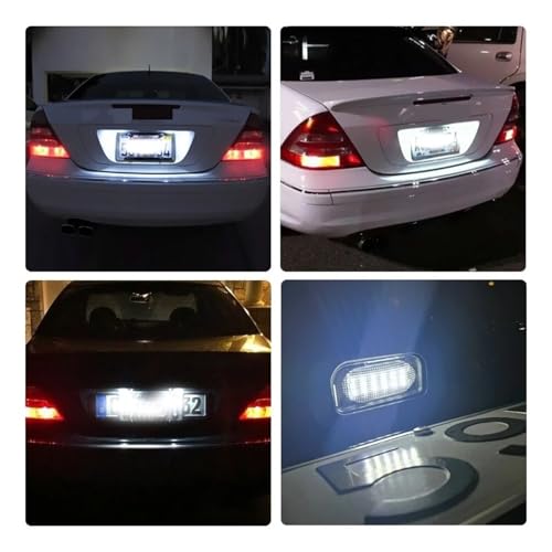 Luz de matrícula LED para Chrysler Crossfire Coupe 2003-2008 blanca 6