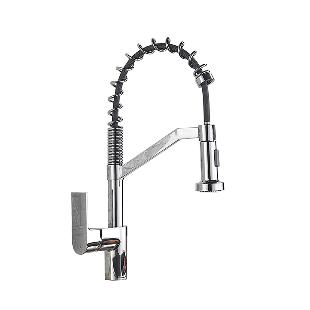 Robinet de cuisine pivotant avec douchette extractible mitigeur évier eau chaude et froide