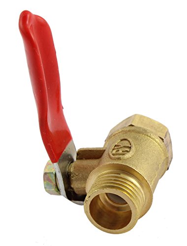 Sourcingmap Ball Valve Shut-Off Valve, 1/4BSP Male to 1/4BSP Female Thread, Pipe Tubing Fittings, 50mm Operation Handle - Image 2