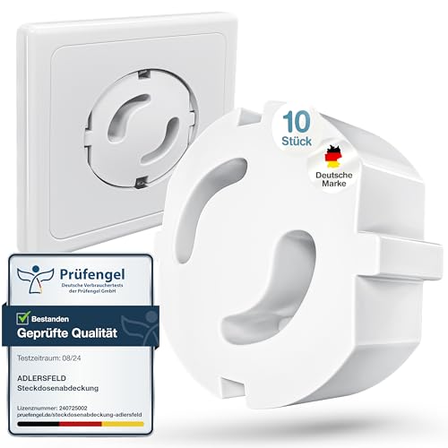Adlersfeld® Steckdosen Kindersicherung (10 Stück) - Kindersicherung...