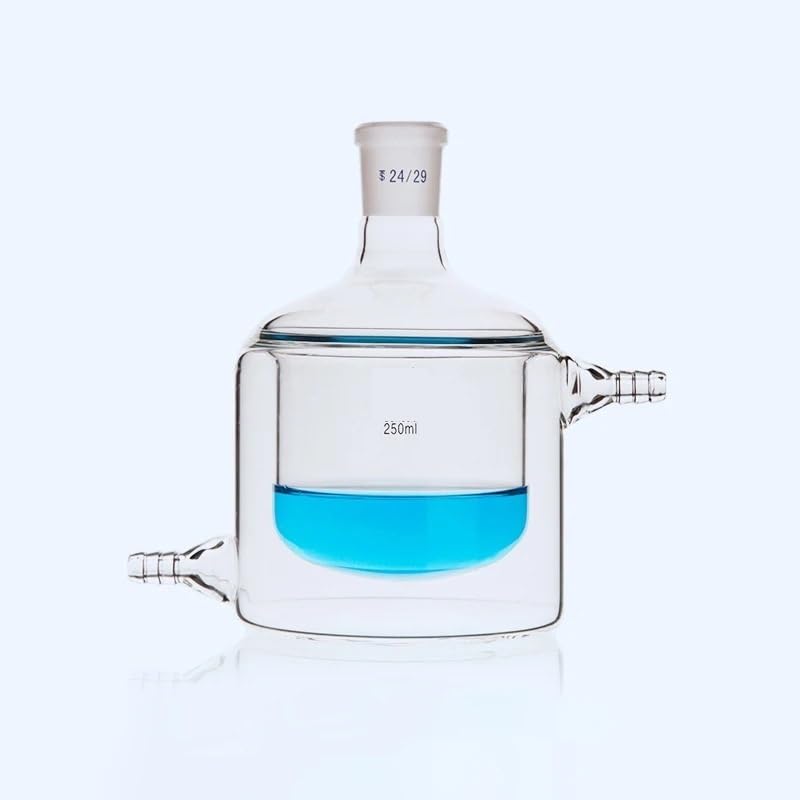 Matraces de laboratorio de doble pared for reacciones.(100mL caliber 24)