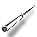 XMark Lumberjack 7' Olympic Bar, Chrome with Black Manganese Phosphate Shaft, 28 mm Grip, Powerlifting Bar, Olympic Barbell