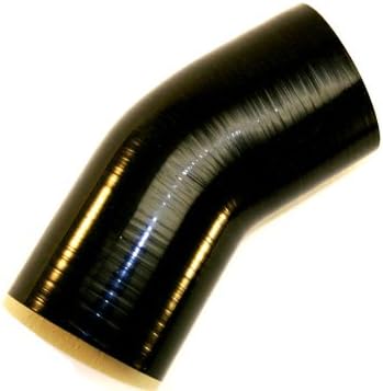 3.0" Silicone 30 Elbow, Black
