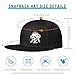 Flat Bill Hats for Men Snapback Hats for Men Skull Hat Music Skeleton Black Baseball Caps for Mens Fitted Cool Hip Hop Hat Workout Trucker Hats for Mens Teen Boys Skateboard Accessories Gift
