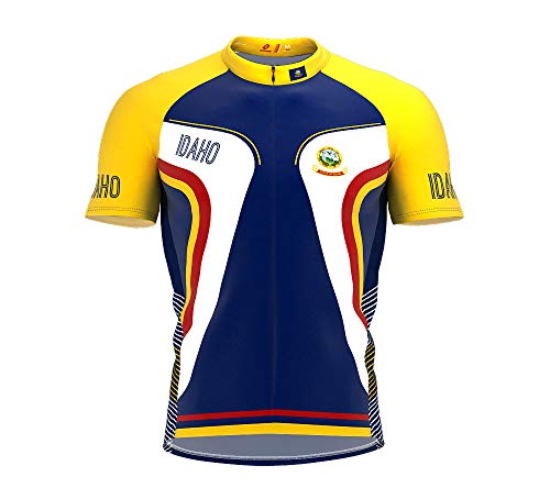 ScudoPro Idaho Bike Short Sleeve Cycling Jersey for Men - Size S Multicolored