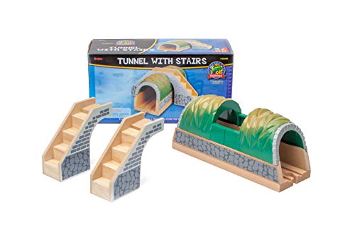 Maxim Enterprise, Inc. Wooden Train Tunnel With Stairs - Thomas & Friends / Brio Compatible #TOP4