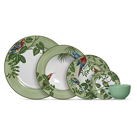 Aparelho de Jantar Alleanza 20 Peças Birds, Padrão