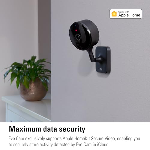 Eve Cam (Apple Home) - Smart Indoor Camera, 1080p Resolution, Wi-Fi, 100% Privacy, HomeKit Secure Video, iPhone Notifications, Microphone and Speaker, Night Vision, Flexible Installation by Eve - Image 4
