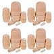 ibasenice Unbemalte Russische Nesting Dolls 4 Sets DIY 5 Matroschka Nesting Dolls Personalisieren Erstellen Sie Ihr eigenes Holzpuppenset Khaki