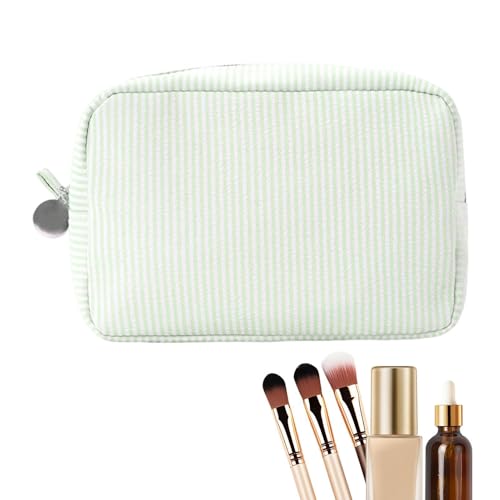Organizador de Maquilhagem | Necessaire De Higiene Pessoal Portátil Com Grande Capacidade De Armazenamento - Estojo Portátil Estético Com Zíper Para Viagens Acampamento Praia Feminino