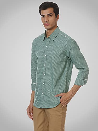 Image of SHIRT THEORY Blue Check Cotton Full Sleeves Casual Shirt for Men II Premium Cotton Shirt II Stylish Shirt for Men II Exclusive Men Casual Shirt II Luxury Shirts ||