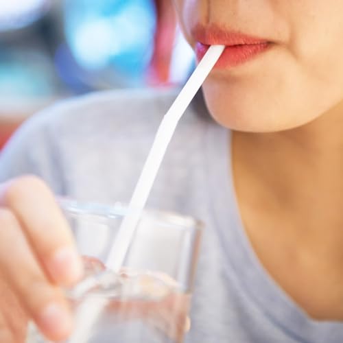 Image of KTOB 100 Count 100% Plant-Based Compostable PLA Straws | Plasticless Biodegradable Flexible Drinking Straws- A Fantastic Eco Friendly Alternative to Plastic Straw