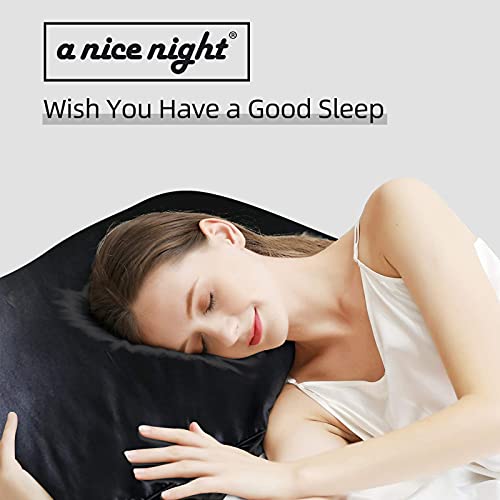 A Nice Night BLACK Q Satin Silky Soft Quilt Luxury Super Soft Microfiber Bedding Thin Comforter Set Full/Queen thumb #5