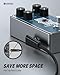 Donner Octave Guitar Pedal, Harmonic Square Digital Octave Mini Pedal Pitch Shifter 7 Shift Types 3 Tone Modes Sharp Detune Flat True Bypass & Donner Flat Patch Cables for Guitar Effect Pedal 6 Inch
