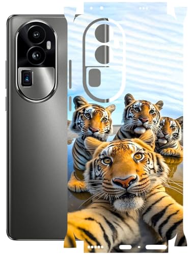 Image of AtOdds - Full Body Back Screen Guard Protector Film - Lamination Wrap Skin Sticker Compatible with Oppo Reno 10 PRO Plus | Scratchproof Matte Finish (Selfie)