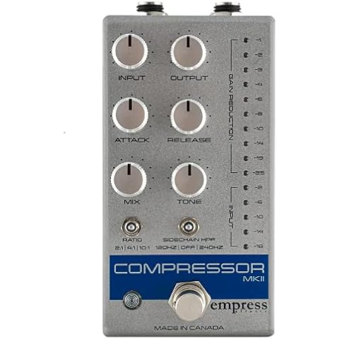 Empress Compressor MKII Guitar Effects Pedal, Silver Sparkle, CP2S Cover