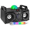 Karaoke Set met Karaoke Microfoon – Fenton KAR100 Karaoke Set op Accu met Lichtgevende Microfoon, Bluetooth, Lichteffect, Mp3 Speler
