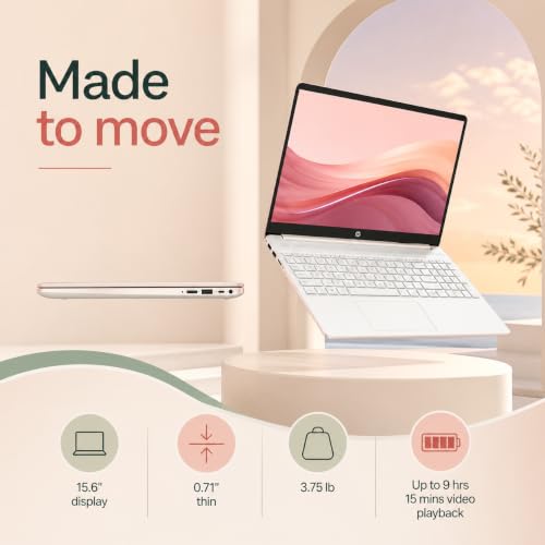 Image of HP Essential 15 Laptop, 32GB RAM, 1TB SSD, AMD Ryzen 3, Wireless Mouse