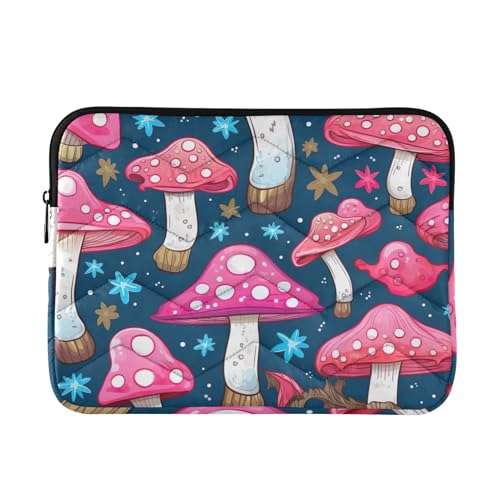 Funda para portátil 13-14 pulgadas con diseño acuarela setas