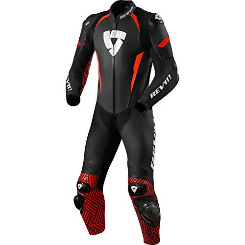 Revit Triton Tuta in pelle moto di One Piece Nero/Rosso