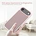 TENOC Phone Case Compatible with iPhone Air, Pink Case Translucent Protective Bumper Matte Hard Back Cover for 6.5 Inch