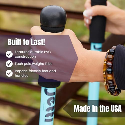 image for jetti Perfectly Weighted Walking Poles Transform Walk into Full-Body W