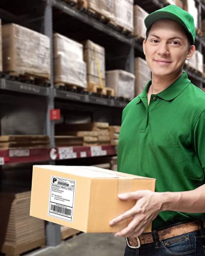 Thermal Direct Shipping Label (Pack Of 500 4X6 Fan-Fold Labels), Nelko Thermal Labels For Thermal Printer, Commercial Grade #TOP6