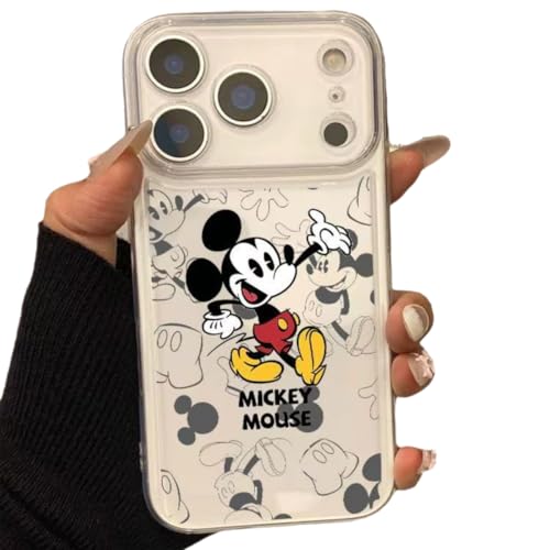 NICEHOLI iPhone 15Plusp P[X fBYj[ ~bL[}EX iPhone P[X X  ϋv ΂ݖh~ Snǂ JYSɕی 킢X^C zCȃ~bL[}EX F TPU \tgVF