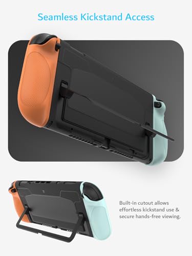 Funda Nintendo Switch 2 delgada de TPU compatible con base de carga y agarre mejorado 4