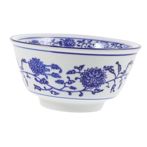 OKUMEYR Ciotola in Blu e Bianca Ciotola in Porcellana Per Servire Insalata e Noodles
