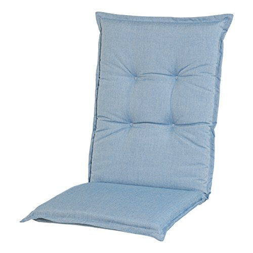 Adlatus-Kühnemuth - Gartenstuhlauflage - Polsterauflage - Sitzauflage - Classic Dessin 104, Farbe: helles Blau(Niedriglehner Auflage 96 x 50 cm)