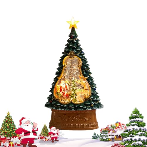 Bola de nieve de Navidad en forma de árbol para un escenario festivo 2